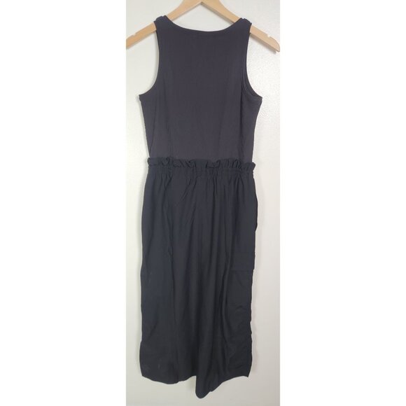 Spanx Women's Sz. M On The Move Maxi Dress In Black Sleeveless - Picture 6 of 7